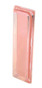 (image for) 3.3 in. L Gloss White Clear Acrylic Door Pull