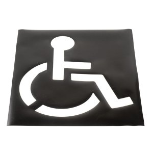(image for) Parking Lot Stencil, Handicapped Symbol 37 in. x 43 in.
