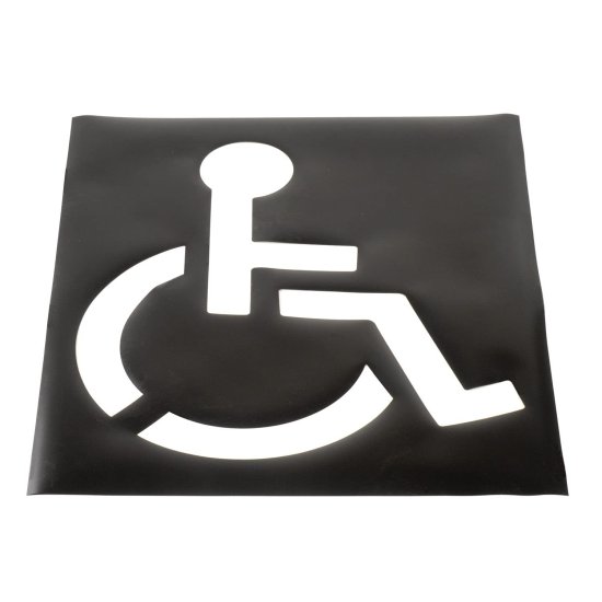 (image for) Parking Lot Stencil, Handicapped Symbol 37 in. x 43 in.