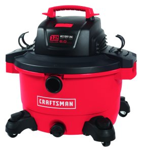 (image for) 12 gal. Corded Wet/Dry Vacuum 10.5 amps 120 volt 6 hp