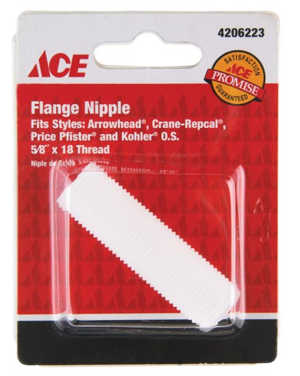 (image for) Plastic Flange Nipple 5/8 x 18