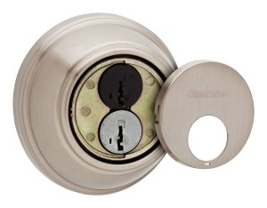 (image for) SmartKey Satin Nickel Metal Deadbolt - Masterkey Type