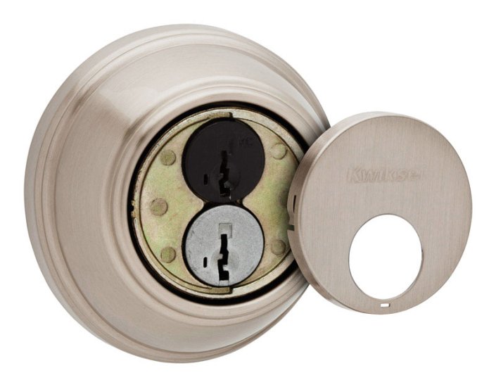 (image for) SmartKey Satin Nickel Metal Deadbolt - Masterkey Type