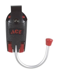 (image for) Metal/Nylon Tool Hook 5 in. L x 2 in. H Black