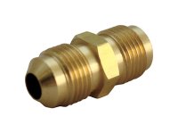 (image for) 3/8 in. Flare x 3/8 in. Dia. Flare Brass Space Heater Union