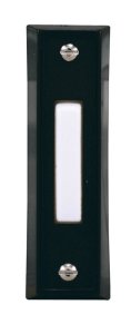 (image for) Black Plastic Wired Pushbutton Doorbell