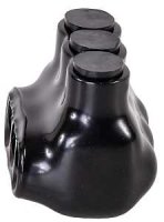 (image for) 4 to 14 AWG Wire, 3 -Pole, Plastisol Housing Material, Black