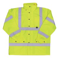 (image for) Hi-Vis Yellow Polyester Rain Jacket L