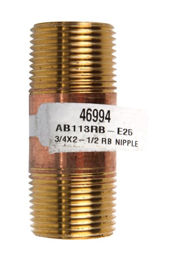(image for) 3/4 in. MPT x 3/4 in. Dia. x 2-1/2 in. L MPT Brass Nipple