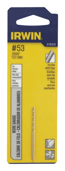 (image for) #53 x 1-7/8 in. L High Speed Steel Wire Gauge Bit 1 pc.