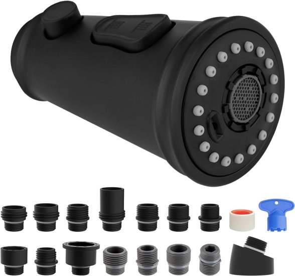 (image for) Pull Down Kitchen Sprayer Head in ORB with Adapters