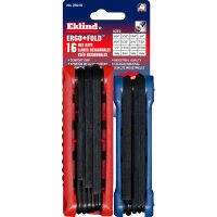(image for) Eklind Ergo-Fold Metric and SAE Fold-Up Hex Key Sets 16 pc