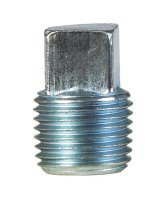 (image for) 1/8 in. MPT Galvanized Square Head Plug