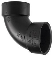 (image for) 4 in. Hub x 4 in. Dia. Hub ABS 40 Degree Elbow