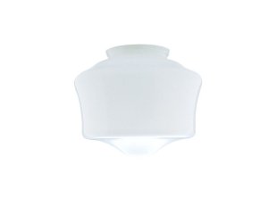 (image for) Schoolhouse White Glass Lamp Shade