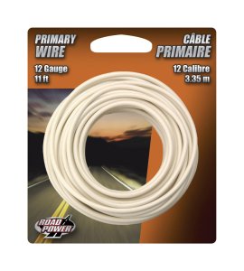 (image for) 11 ft. 12 Ga. Primary Wire White