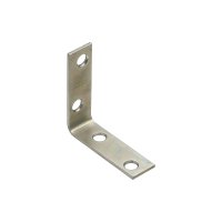 (image for) Corner Brace, 2 in L, 5/8 in W, 2 in H, Steel, Zinc, 0.08 Thick