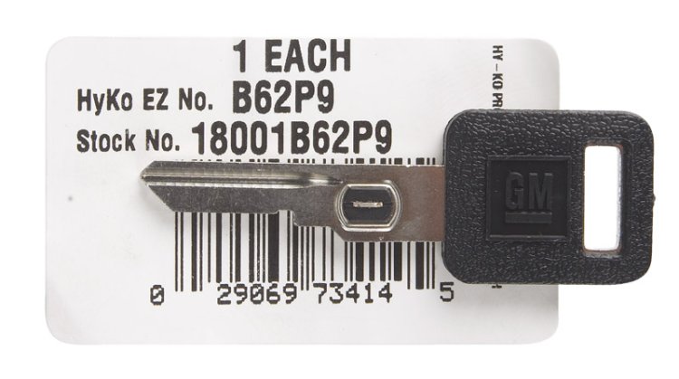 (image for) KEY GM VATS #9 B62P SNGL