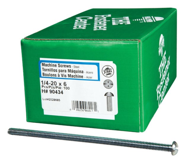 (image for) No. 1/4-20 x 6 in. L Combination Round Head Zinc-Plated