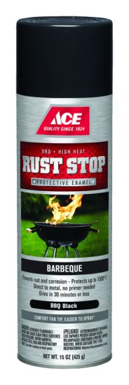 (image for) Rust Stop Barbeque Black Spray Paint 15 oz.