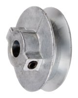 (image for) 3 in. Dia. Zinc Single V Grooved Pulley