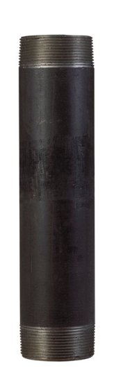 (image for) 2 in. MPT x 10 in. L Black Steel Nipple