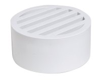 (image for) 3 in. White PVC Round Drain Grate