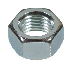 (image for) 7/8 in. Zinc-Plated Steel USS Hex Nut 10 pk