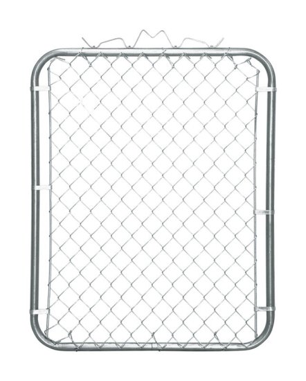 (image for) 48 in. H x 39 in. L Steel Gate Walk Silver