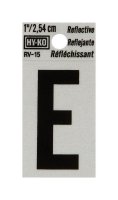 (image for) 1 in. Reflective Black Vinyl Self-Adhesive Letter E 1 pc.