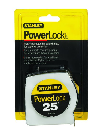 (image for) PowerLock 25 ft. L x 1 in. W Tape Measure Silver 1 pk