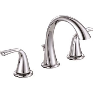 (image for) Chrome Widespread 2-Handle Bathroom Faucet with Pop-Up