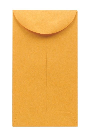 (image for) 3.12 in. W x 5.5 in. L Brown Coin Envelopes 500 pk