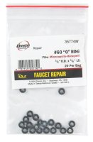 (image for) 1/4 in. Dia. x 0.12 in. Dia. Rubber O-Ring 20 pk