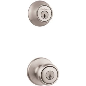 (image for) Tylo Satin Nickel Door Knob Combo Pack Featuring SmartKey