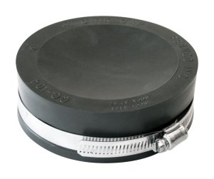 (image for) Schedule 40 4 in. Hub Hub PVC Drain Cap