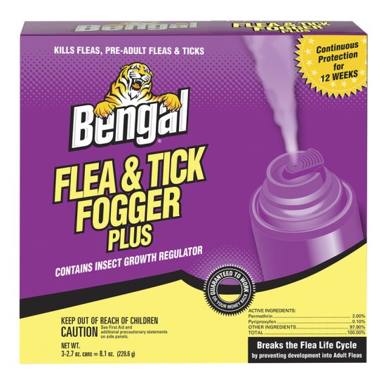 (image for) Bengal Plus Flea & Tick Killer Fog 2.7 oz 3 Pack
