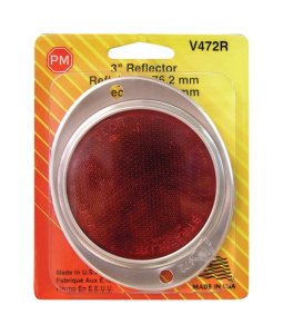 (image for) Red Round Reflector 1 pk