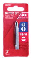 (image for) Phillips/Slotted #2/#8-10 x 2 in. L Double-Ended Screwdriver