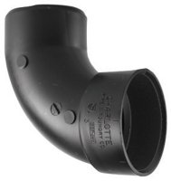 (image for) 1-1/2 in. Hub x 1-1/2 in. Dia. Spigot ABS 90 Degr
