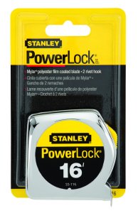 (image for) PowerLock 16 ft. L x 0.75 in. W Tape Measure Silver 1 pk