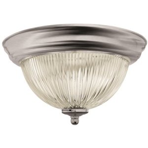 (image for) 11-3/8 in. Dome Ceiling Fixture Brushed Nickel