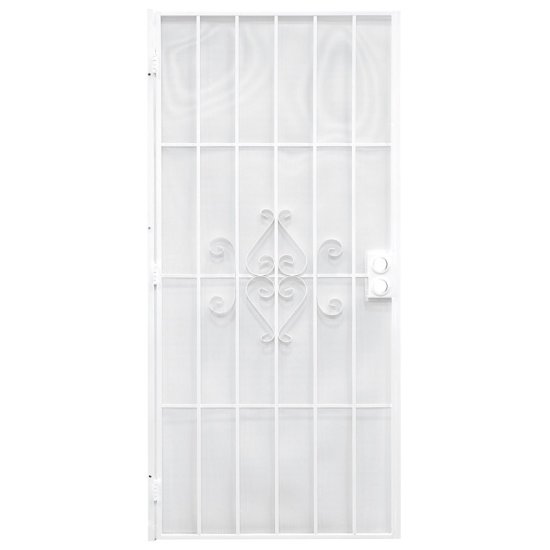 (image for) Precision 81-3/4 in. H x 36 in. W Regal White Steel Security Doo