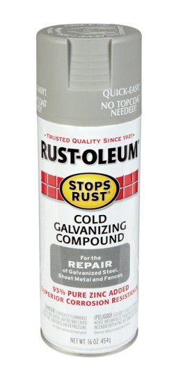 (image for) Stops Rust Gray Cold Galvanizing Compound Spray 16 oz