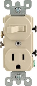 (image for) 15 amps Combination Switch Ivory 1 pk