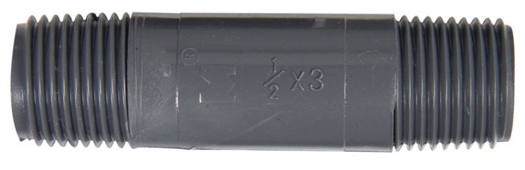 (image for) Schedule 80 1/2 in. MPT PVC 3 in. Nipple