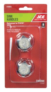 (image for) Price Pfister Verve Chrome Hot and Cold Faucet Handles