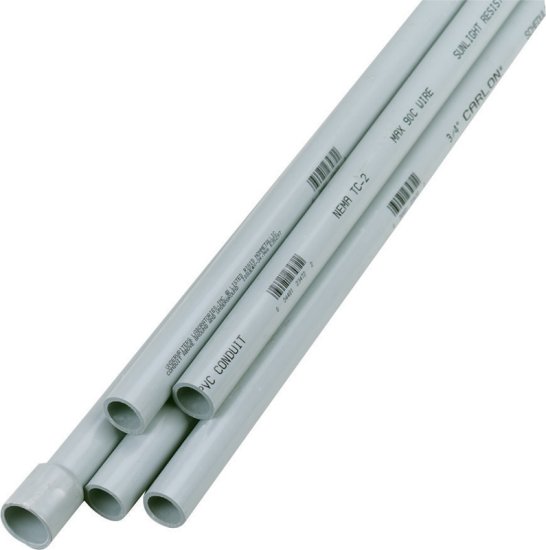 (image for) 3/4 in. Dia. x 10 ft. L PVC Electrical Conduit For Rigid