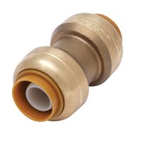 (image for) 3/4 in. Push x 3/4 in. Dia. Push Brass Coupling