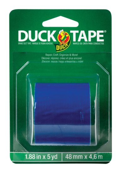 (image for) 1.88 in. W x 5 yd. L Blue Solid Duct Tape